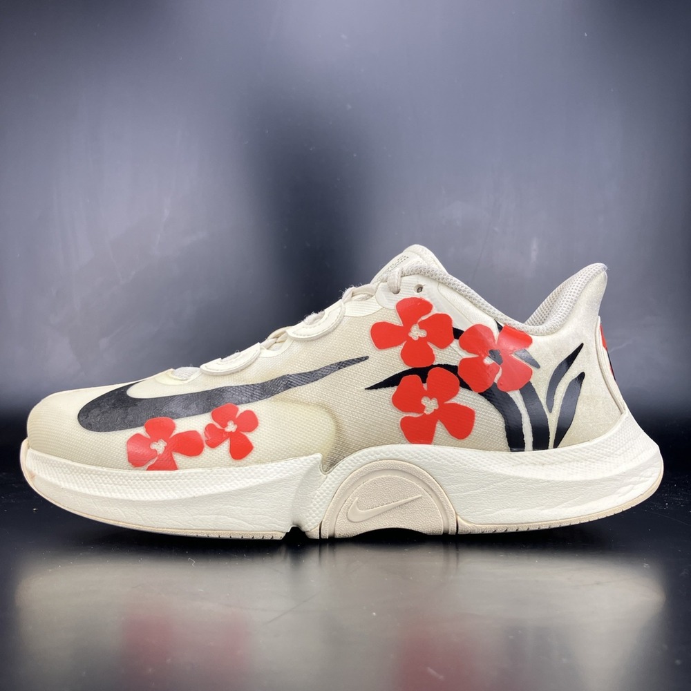 Naomi Osaka x Nike Court Air Zoom GP Turbo HC - Women Size 9 'Hibiscus Flowers'